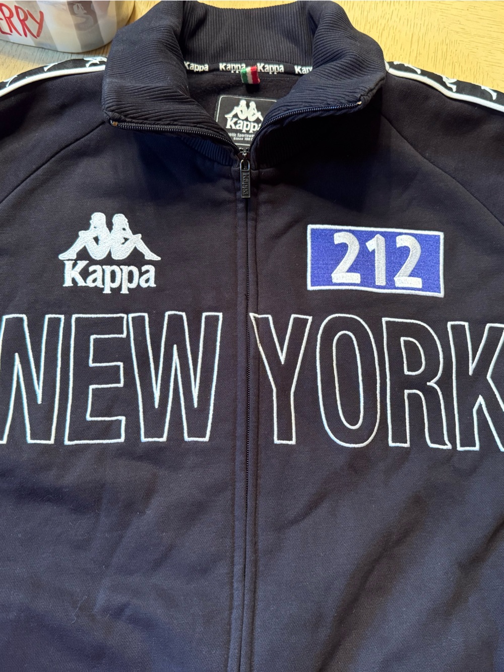 Kappa x Barney's New York Black NYC Bomber Jacket